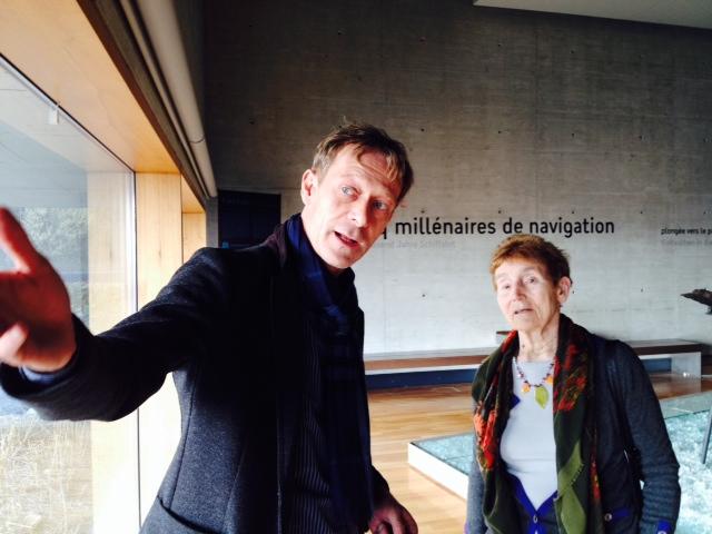 Hélène Langevin-Joliot et Marc-Antoine Kaeser au Laténium